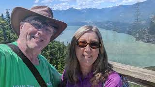 RM-3 Rocky Mountaineer Vacation 2022 Raw Footage Day 3, Wed July 20, Tesla, Sea to Sky, Whister
RM-3 Rocky Mountaineer Vacation 2022 Raw Footage Day 3, Wed July 20, Tesla, Sea to Sky, Whister
Today we rented a car to drive up to the Whistler ski resort and take the Gondola to the top. Turns out we rented a Tesla Model Y, which was cool, but it came with a bit of a learning curve.
We finally got it running. Along the way is the town of Squamish, with the Sea to Sky Gondola and park. And we got Chimney Cakes.
Finally, Whistler. Whistler is a busy ski resort in winter, and its repurposed itself to a major bicycle terrain park. The bikes go up on the chair lifts and in the Gondolas. Finally, theres a Peak to Peak Gondola that takes you... from one peak to another. RM-3 Rocky Mountaineer Vacation 2022 Raw Footage Day 3, Wed July 20, Tesla, Sea to Sky, Whister