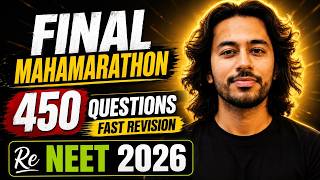 Re-NEET 2026: 450 Most Important Questions | Final Maha Marathon 🔥| Kshitiz Sir