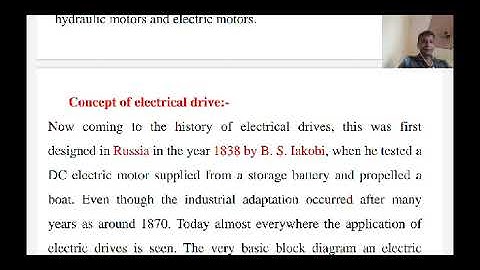 Introduction to Electrical Drives_Part-!