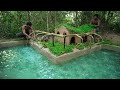 Build Paradise Roof Grass Puppies House And Underground Crabs Pools