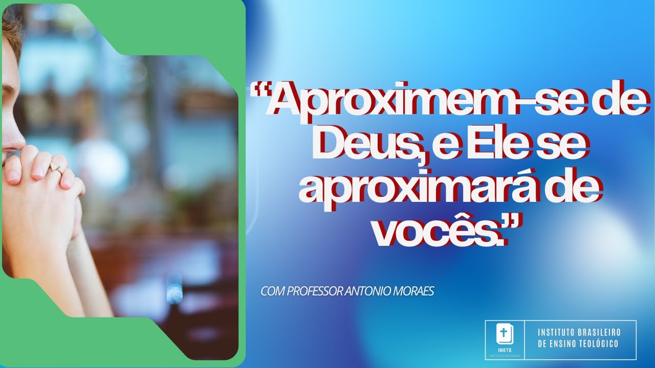 Aproximem-se de Deus, e Ele se aproximará de vocês. (Tiago 4:8) #biblia ...
