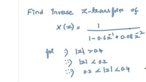 Inverse Z-transform using Partial fraction method #signalsandsystems #shakunthalamasi