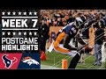 Texans vs. Broncos | NFL Week 7 Game Highlights