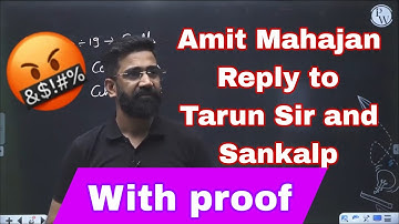 Amit Mahajan sir expose Tarun Sir and Sankalp #sankalp #physics-wallah