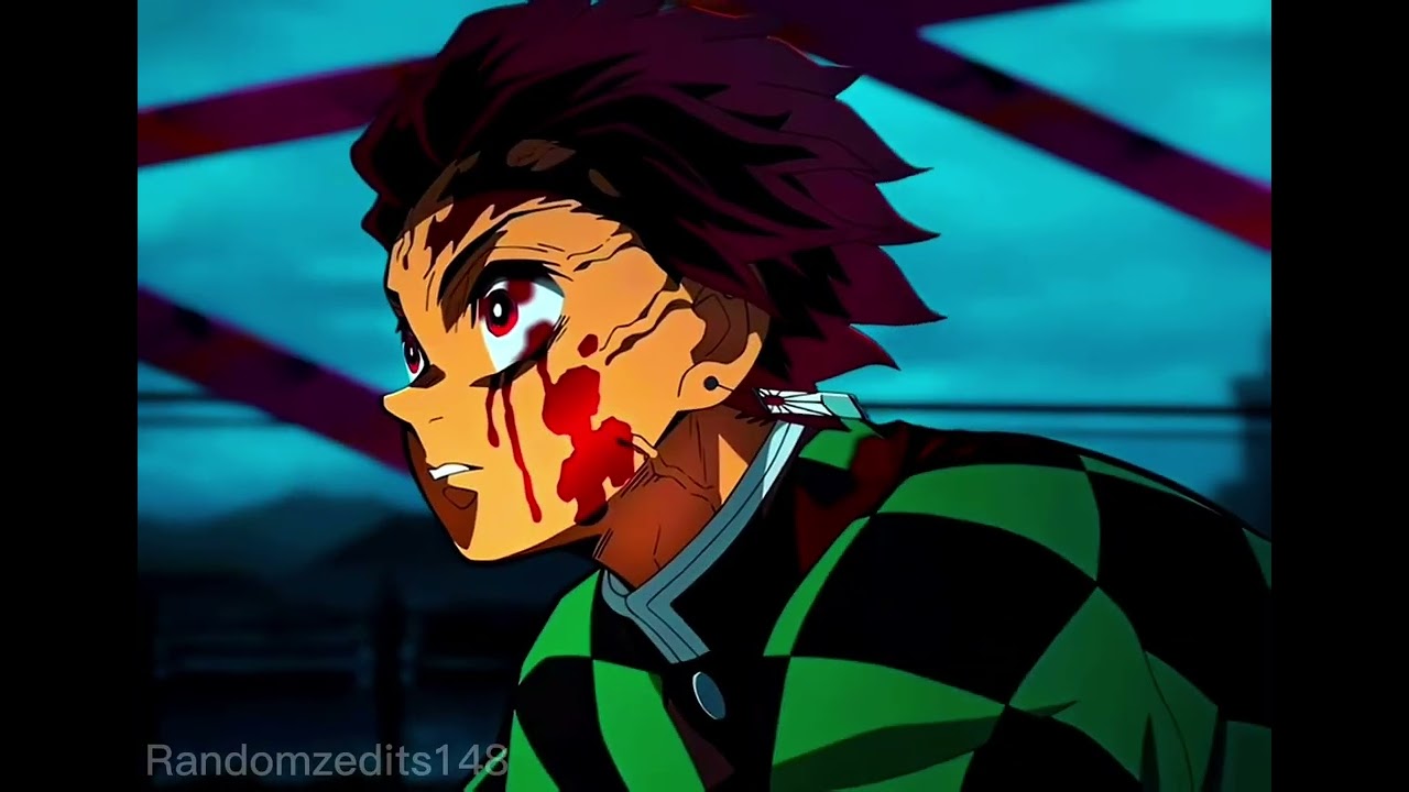 Tanjiro snakes in the wall (the watermark is my tiktok)