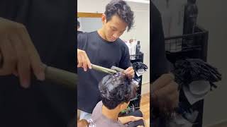 Cách khắc phục tóc xoăn cứng tự nhiên bằng phương pháp uốn nóng mới l THIN BarberShop l