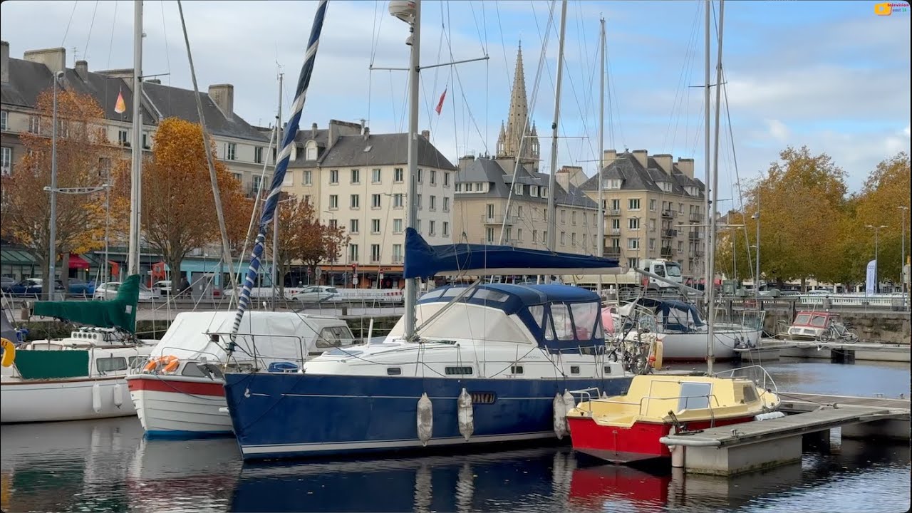 CAEN  🇲🇫   | Château, Tramway et Bateaux   |  Ouest 24 Télévision
