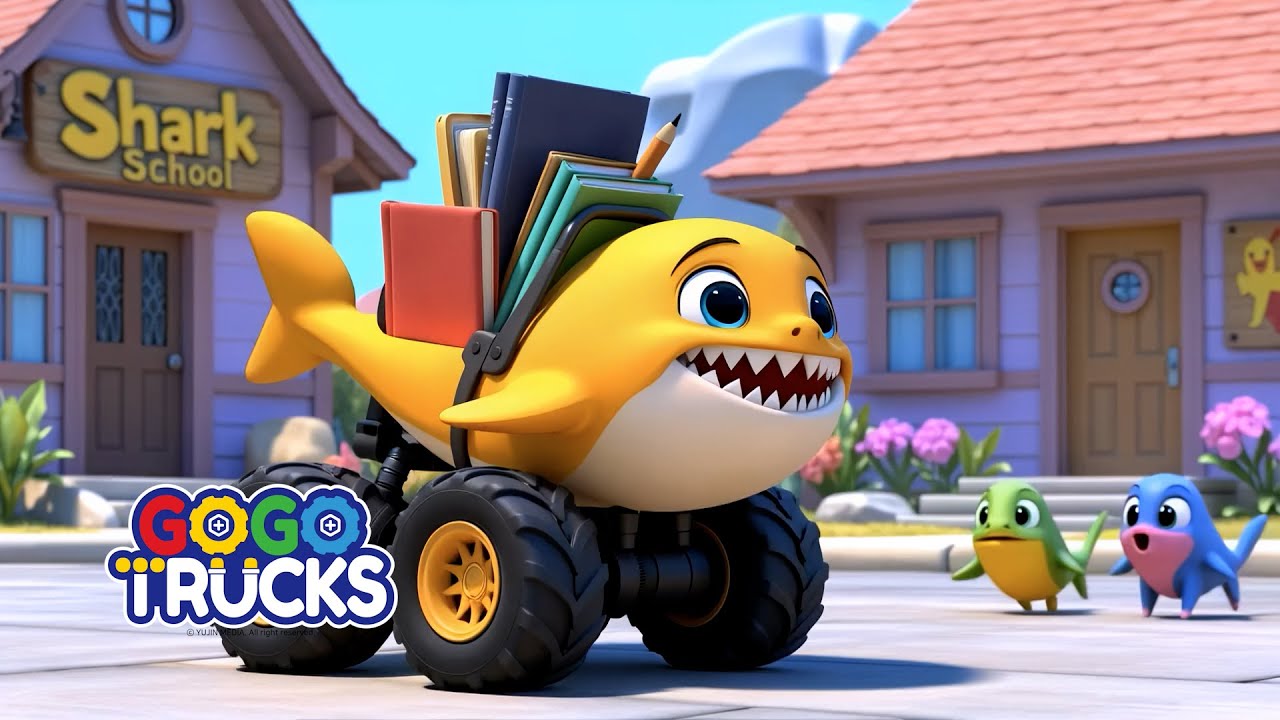Baby Shark Monster Truck song + More Nursery Rhymes & Kids Songs ...