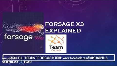 Forsage x3 Matrix Explanation (Tagalog)