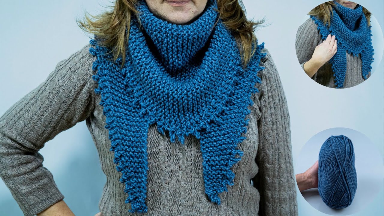 I knitted a very simple an original scarf- snood - a tutorial for beginners!  - YouTube