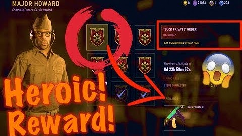 Daily Weapon Order - HEROIC M1928 "Buck Private II" | Call of Duty WW2 (Update)