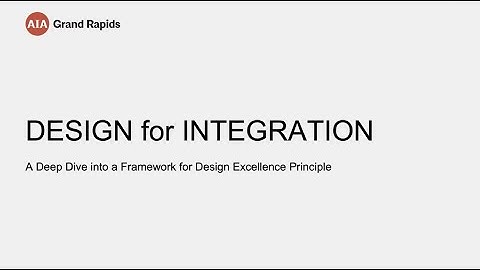 AIAGR COTE: Design for Integration