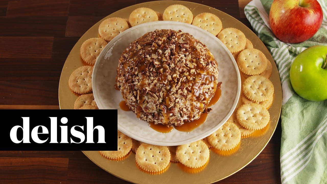 Caramel Apple Cheese Ball Delish Youtube caramel apple cheese ball delish
