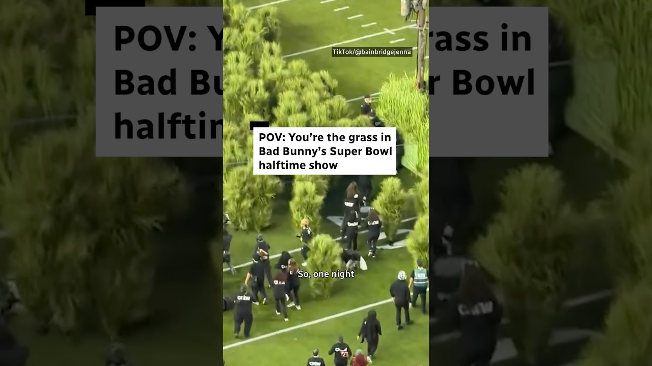 POV: You’re the grass in Bad Bunny’s Super Bowl halftime show