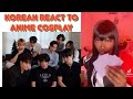 Korean React To Anime Character Cosplays TikTok Compilation