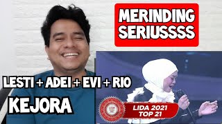 [KUPAS] GOKIL 🔥 | LESTI   ADEI   EVI   RIO - KEJORA | LIDA 2021 (Reaction)