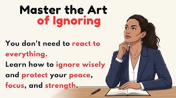 The Art of Ignoring | Learn to Ignore Anything | Improve English Fluency Fast ✅