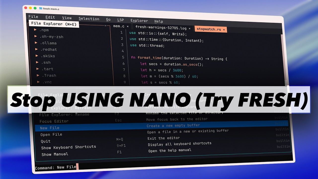 FRESH — ВАШ НОВЫЙ ТЕКСТОВЫЙ РЕДАКТОР ДЛЯ ТЕРМИНАЛА (IDE) 👨‍💻