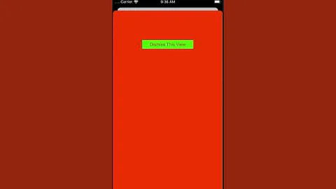 swift present or dismiss another view controller example