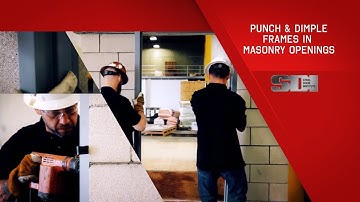 How to Install Punch and Dimple Frames in Masonry Construction | Steel Door Institute