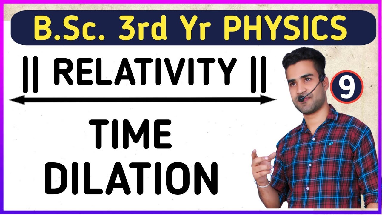 |L9| Time Dilation | Relativity & Statistical Physics | B.Sc.3rd yr ...