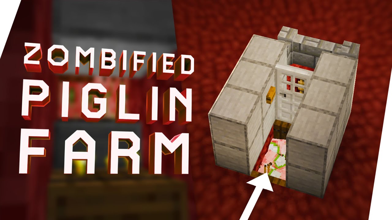Cara Membuat Simple Zombified Piglin Farm - Minecraft Tutorial Indonesia - ...