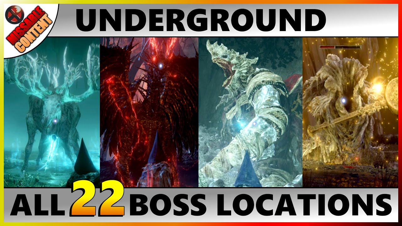 ELDEN RING All Underground Boss Locations (Siofra, Ainsel River
