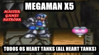 Megaman X5 - Todos Os Heart Tanks All Heart Tanks
