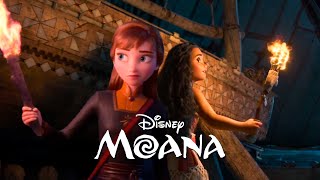 Moana invites Anna to face the sea | Forest Spirit [Fanmade Scene]