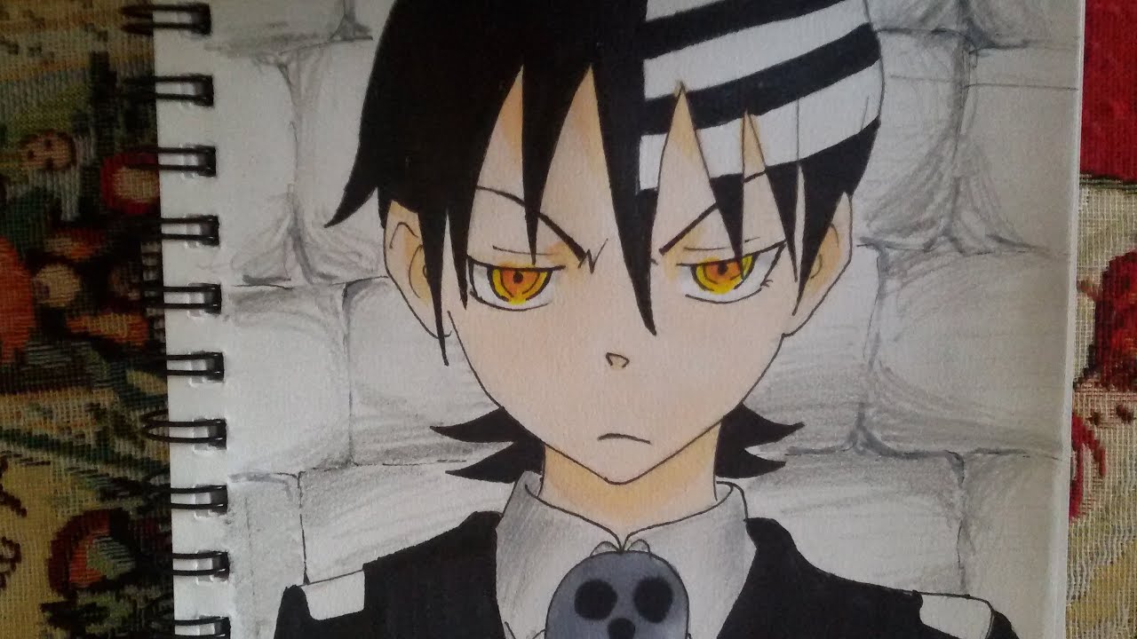 Drawing Death The Kid Soul Eater デス ザ キッド Copic Markers Youtube