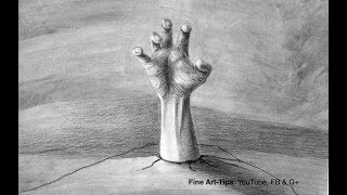 How to Draw a Zombie Hand in 3D - Halloween Special - Narrated screenshot 4