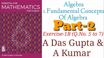 Icse Mathematics| Exercise 1B Solution| Fundamental concepts of Algebra| #icse #maths #education