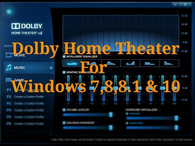 Dolby Home Theater. Dolby Home Theater v4. Dolby Home Theater v4 профили. Dolby Home Theater в панели управления. Dolby home theatre v4