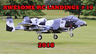 "AWESOME RC LANDINGS" SPORTS & FIGHTER JETS ETC LANDINGS # 10 - 2017