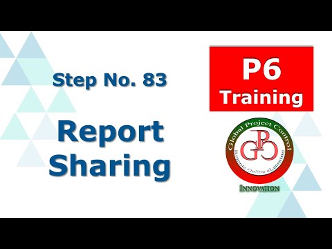 🔴 How to share Reports in Primavera P6