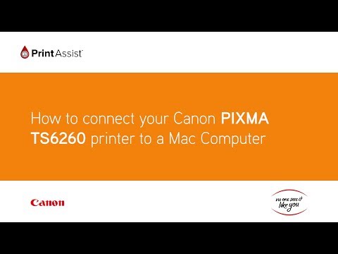 How to connect the Canon PIXMA HOME TS6260 to your Apple Mac device