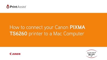 How to connect the Canon PIXMA HOME TS6260 to your Apple Mac device
