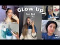 Glow up day  nails skincare          