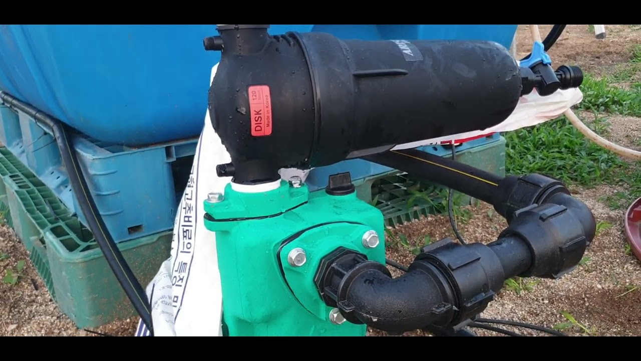 가장 간단한 고추밭관수설치방법.이보다  간단할 수 없다.고추관수시설