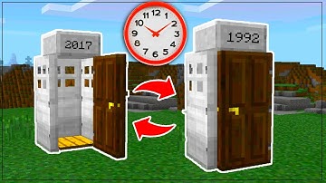 COMMAND BLOCK TIME MACHINE in Minecraft PE // Minecraft Pocket Edition TIME MACHINE
