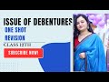 Issue of Debentures of class 12 I One shot revision #education #accounts #issueofdebentures #class12