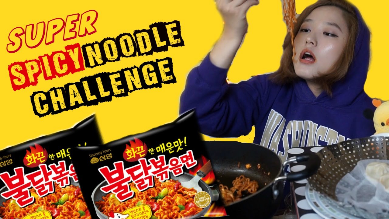 Super Spicy Noodle CHALLENGE + Steamed Dumplings