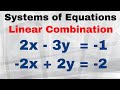 Solve Systems of Equations Using Elimination ✖️
