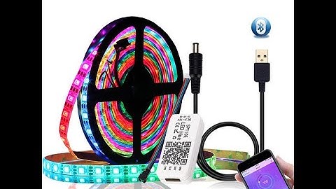 DC5V 1M 2M WS2812B 5050 bluetooth USB APP Control RGB Individually Addressable LED Strip Light