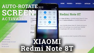 How to Turn On/Off Auto Rotate Screen on Xiaomi Redmi Note 8T - Manage Display Settings