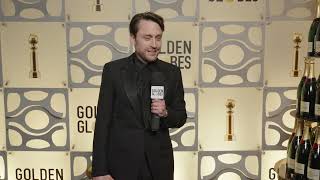 Kieran Culkin | 81st Golden Globes Winner's Backstage Interview