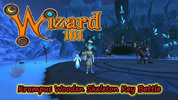Wizard101 Krampus Skeleton Key Boss Wooden Level Battle Solo