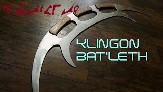 Making a Klingon Bat'leth from Star Trek