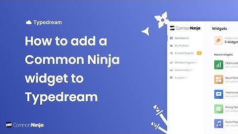 How to add a Common Ninja Widget to Typedream