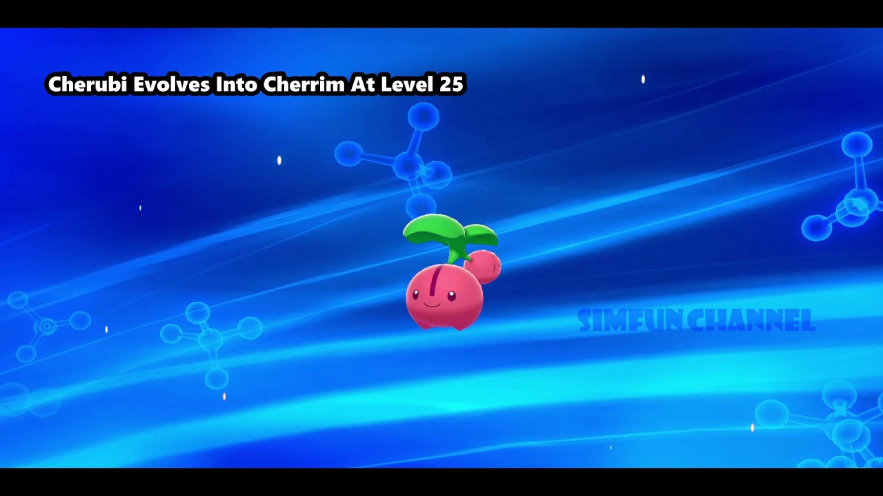 Cherubi Evolving Into Cherrim -Pokémon Sword and Shield